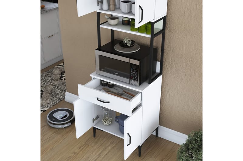 Manorma Highboard - Hvit - Oppbevaring - Skap - Oppbevaringsskap