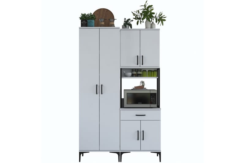 Manorma Highboard - Hvit - Oppbevaring - Skap - Oppbevaringsskap