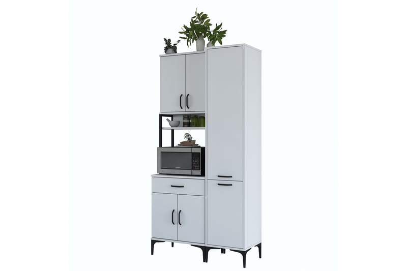 Manorma Highboard - Hvit - Oppbevaring - Skap - Oppbevaringsskap