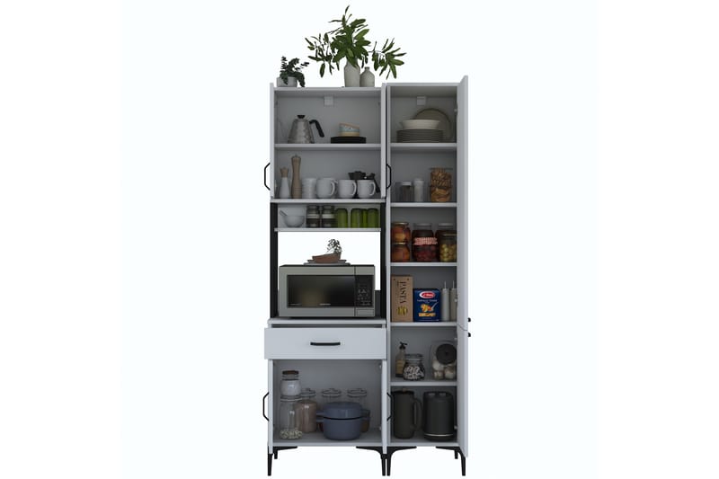 Manorma Highboard - Hvit - Oppbevaring - Skap - Oppbevaringsskap