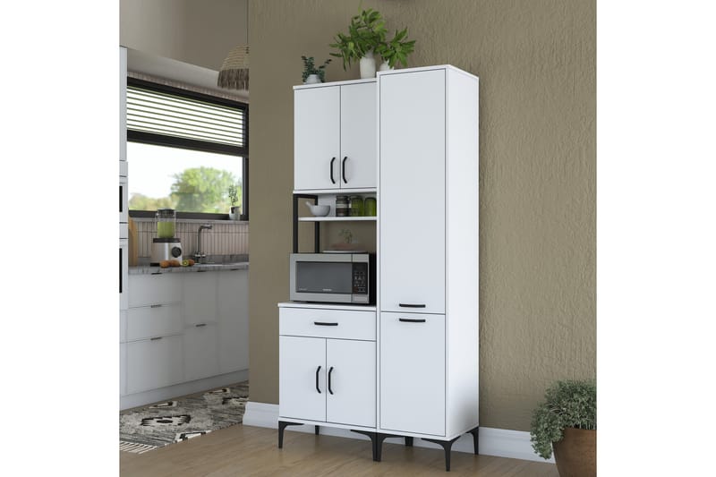 Manorma Highboard - Hvit - Oppbevaring - Skap - Oppbevaringsskap