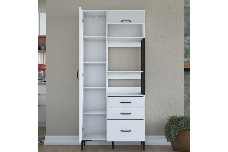 Manorma Highboard - Hvit - Oppbevaring - Skap - Oppbevaringsskap