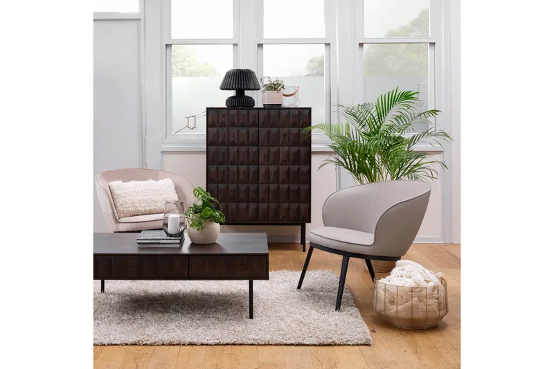 Merciat Highboard 90x129 cm - Brun - Oppbevaring - Skap - Oppbevaringsskap