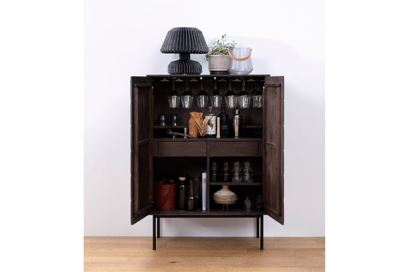 Merciat Highboard 90x129 cm - Brun - Oppbevaring - Skap - Oppbevaringsskap