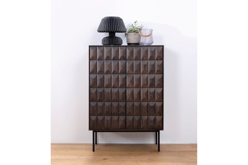 Merciat Highboard 90x129 cm - Brun - Oppbevaring - Skap - Oppbevaringsskap