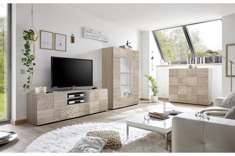 Mironne Highboard 121 cm - Brun - Oppbevaring - Skap - Oppbevaringsskap