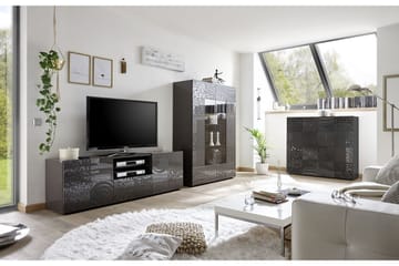 Mironne Highboard 121 cm - Grå - Oppbevaring - Skap - Oppbevaringsskap