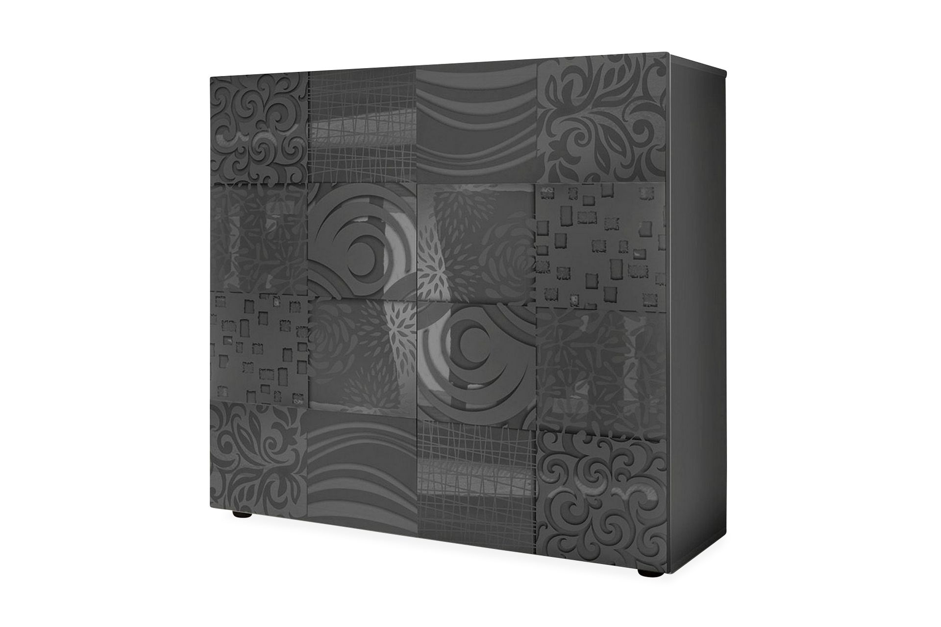 Mironne Highboard 121 cm - Grå - Oppbevaring - Skap - Oppbevaringsskap