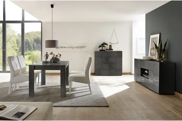 Mironne Highboard 121 cm - Grå - Oppbevaring - Skap - Oppbevaringsskap