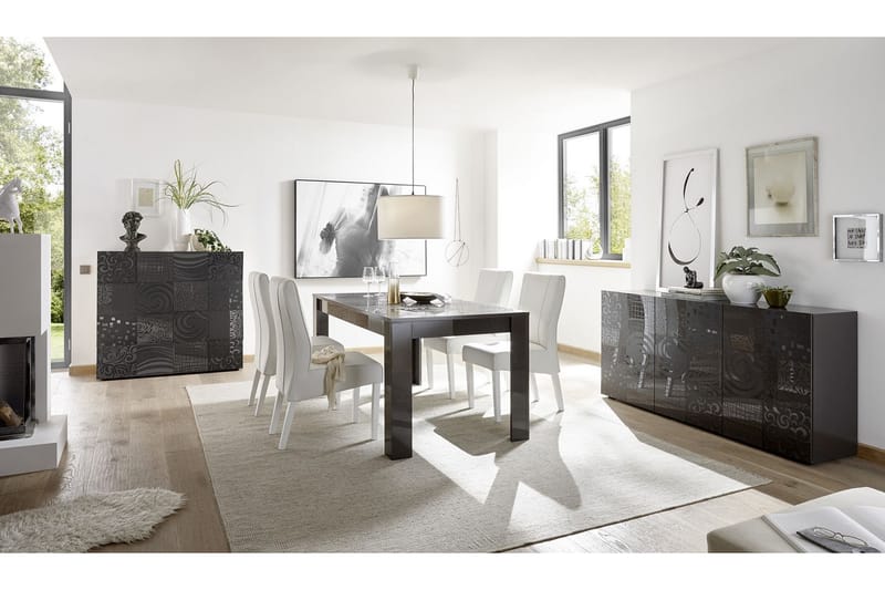 Mironne Highboard 121 cm - Grå - Oppbevaring - Skap - Oppbevaringsskap