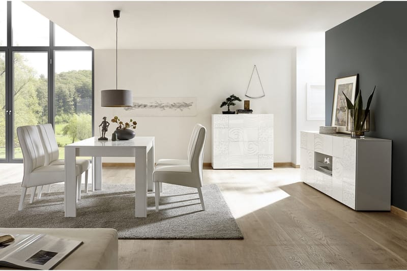 Mironne Highboard 121 cm - Hvit - Oppbevaring - Skap - Oppbevaringsskap