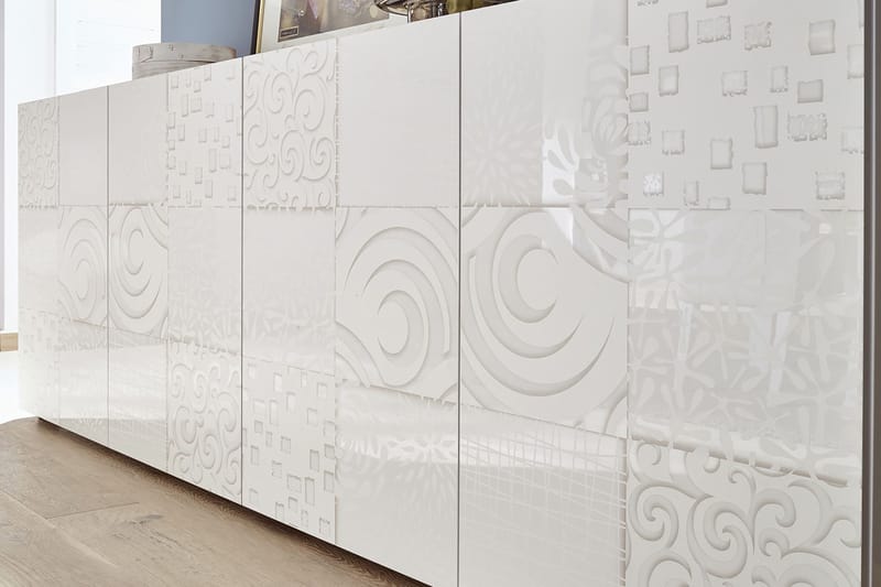 Mironne Highboard 121 cm - Hvit - Oppbevaring - Skap - Oppbevaringsskap