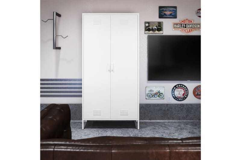 Mission District Highboard Hvit - Dorel Home - Oppbevaring - Skap - Oppbevaringsskap