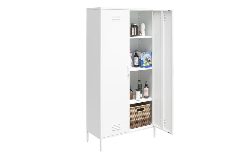 Mission District Highboard Hvit - Dorel Home - Oppbevaring - Skap - Oppbevaringsskap