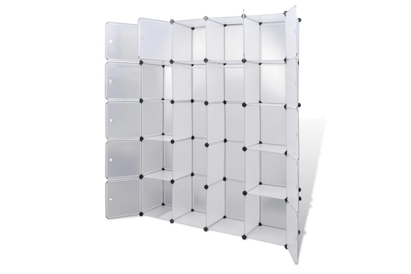 Modulrt skap med 14 deler, hvit 37 x 146 x 180,5 cm - Oppbevaring - Skap - Oppbevaringsskap