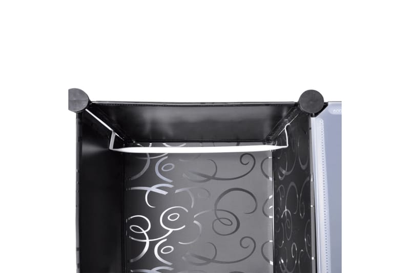 Modulrt skap med 14 deler svart og hvitt 37x146x180,5 cm - Oppbevaring - Skap - Oppbevaringsskap