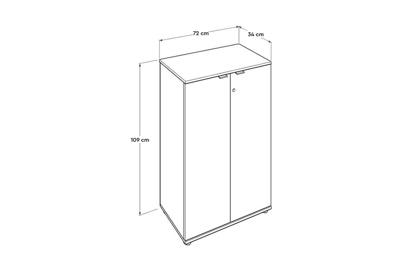 Multi Purpose Cabinet Eik-Sonoma - Oppbevaringsskap
