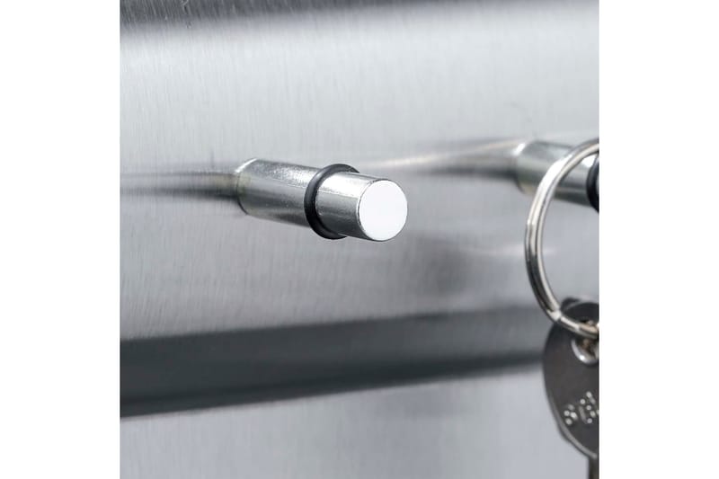 HI Nøkkelholder og oppslagstavle sølv 28,5x25x8 cm - Silver - Nøkkelskap