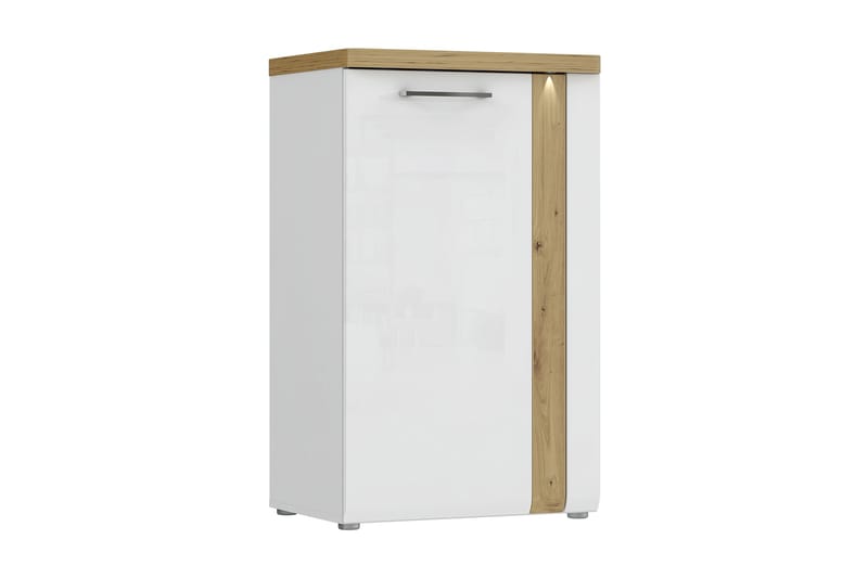 Nessebar Highboard 44x61 cm - Hvit/Brun - Oppbevaring - Skap - Oppbevaringsskap