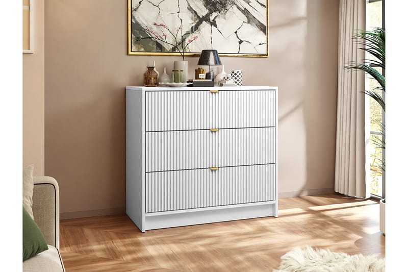 Novaj Highboard - Hvid - Oppbevaring - Skap - Oppbevaringsskap