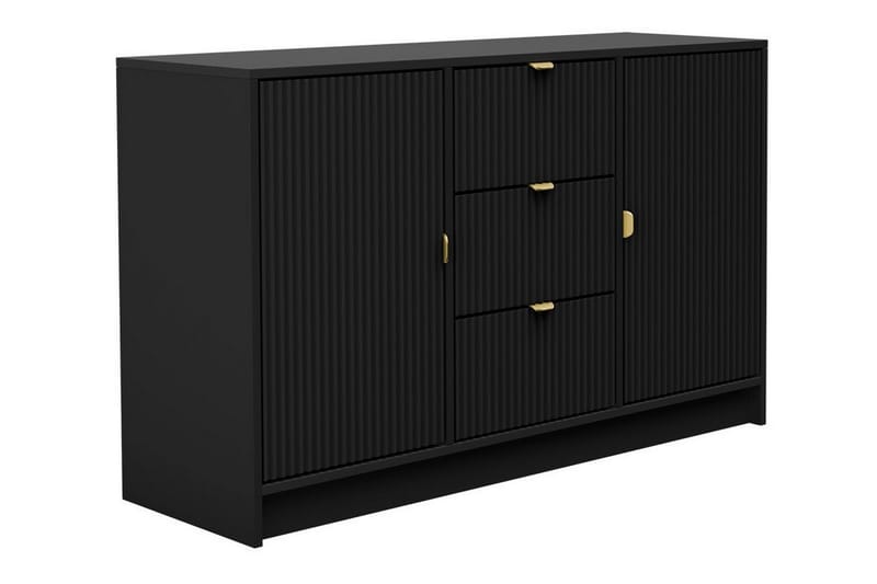 Novaj Highboard - Svart - Oppbevaring - Skap - Oppbevaringsskap