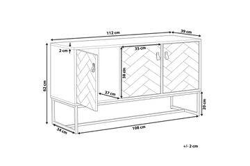 Nueva Skap 112x39 cm - Tre/natur - Oppbevaring - Skap - Oppbevaringsskap
