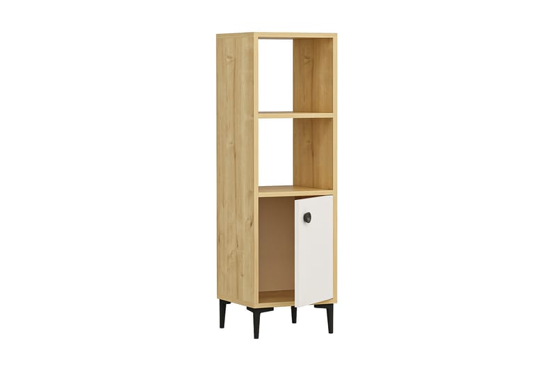 Olsenago Highboard 39x35 cm - Blå / Natur / Hvit - Oppbevaring - Skap - Oppbevaringsskap