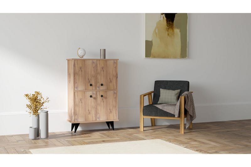Andifli Oppbevaringsskap 70x90 cm - Grønn - Oppbevaring - Skap - Oppbevaringsskap - Omkledningsskap