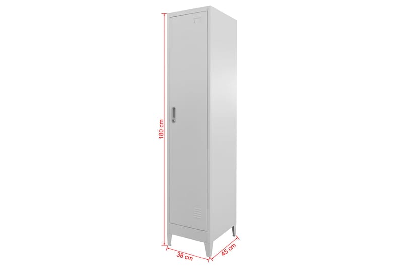 Garderobeskap 38x45x180 cm - Oppbevaring - Skap - Oppbevaringsskap - Omkledningsskap