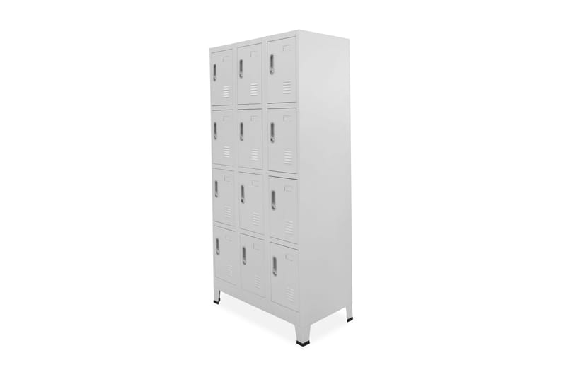 Garderobeskap med 12 rom 90x45x180 cm - Oppbevaring - Skap - Oppbevaringsskap - Omkledningsskap