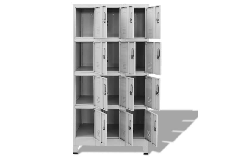 Garderobeskap med 12 rom 90x45x180 cm - Oppbevaring - Skap - Oppbevaringsskap - Omkledningsskap