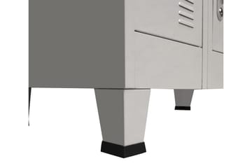 Garderobeskap med 18 rom metall 90x40x180 cm - Oppbevaring - Skap - Oppbevaringsskap - Omkledningsskap