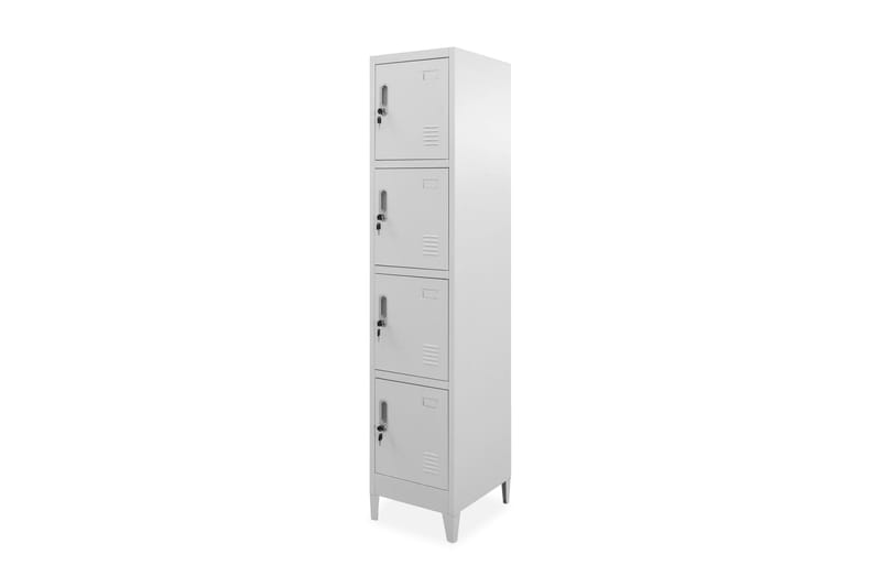Garderobeskap med 4 rom 38x45x180 cm - Oppbevaring - Skap - Oppbevaringsskap - Omkledningsskap
