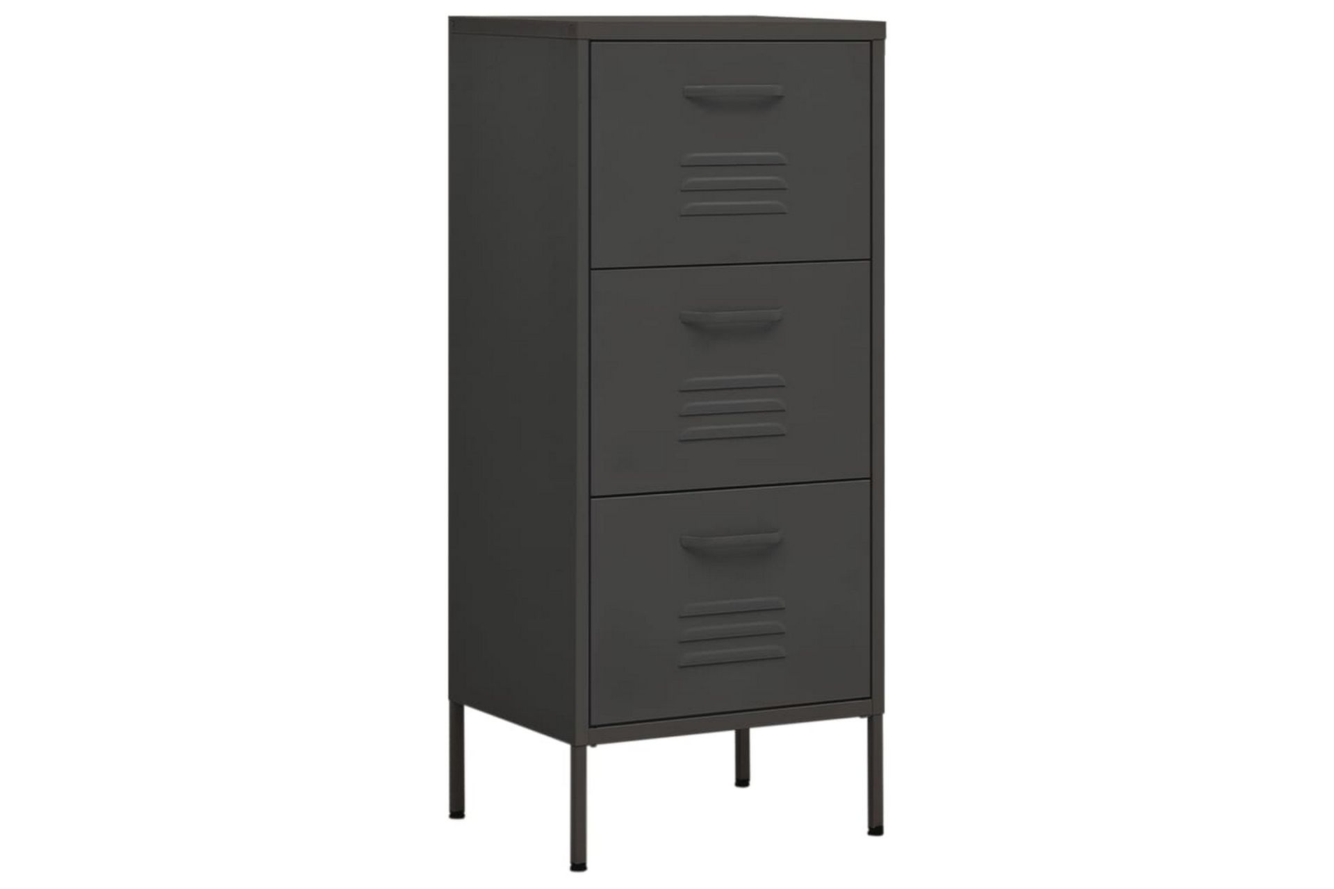 Oppbevaringsskap antrasitt 42,5x35x101,5 cm stål - Antrasittgrå - Oppbevaring - Skap - Oppbevaringsskap - Omkledningsskap