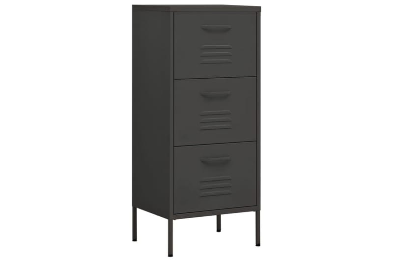 Oppbevaringsskap antrasitt 42,5x35x101,5 cm stål - Antrasittgrå - Oppbevaring - Skap - Oppbevaringsskap - Omkledningsskap