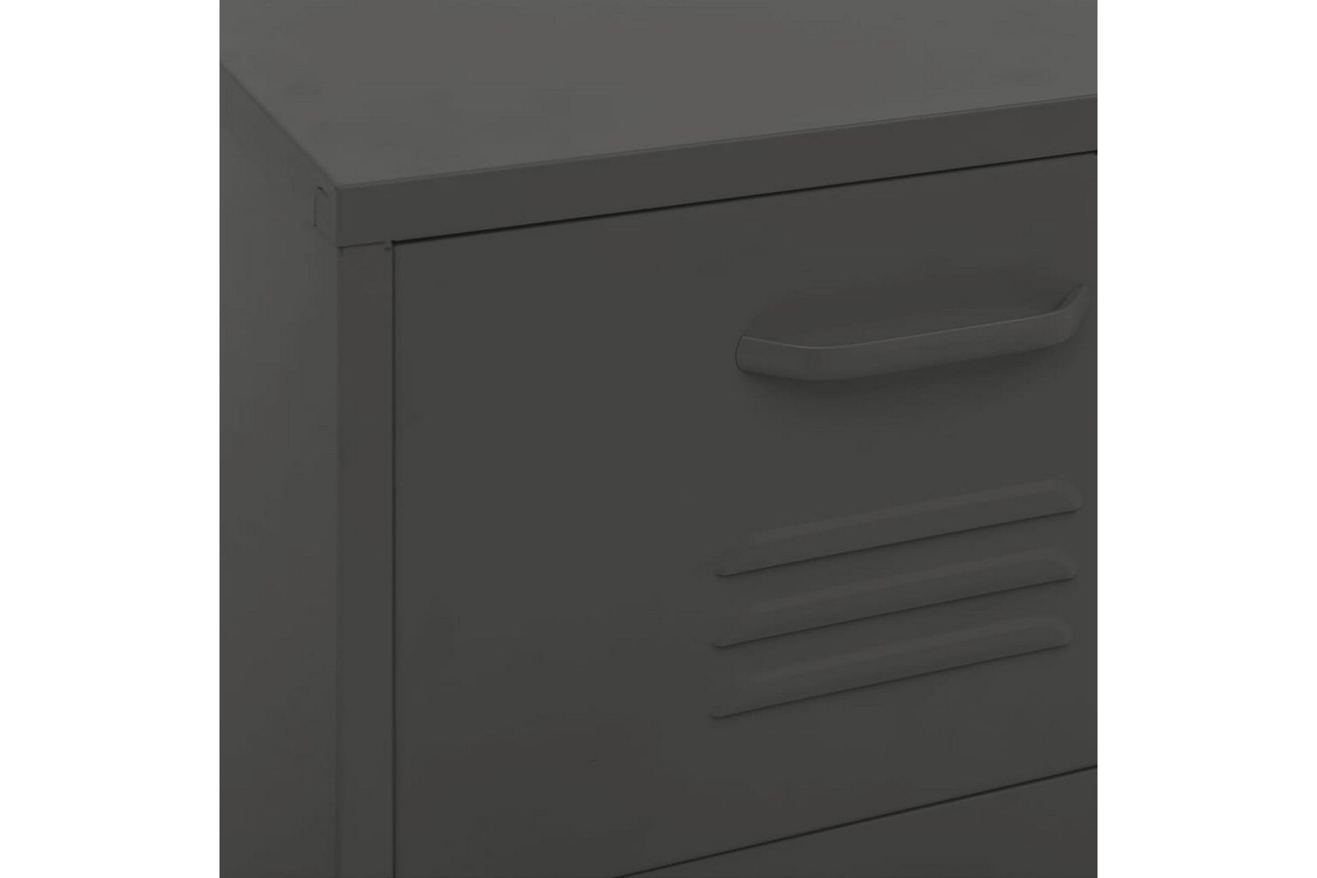 Oppbevaringsskap antrasitt 42,5x35x101,5 cm stål - Antrasittgrå - Oppbevaring - Skap - Oppbevaringsskap - Omkledningsskap