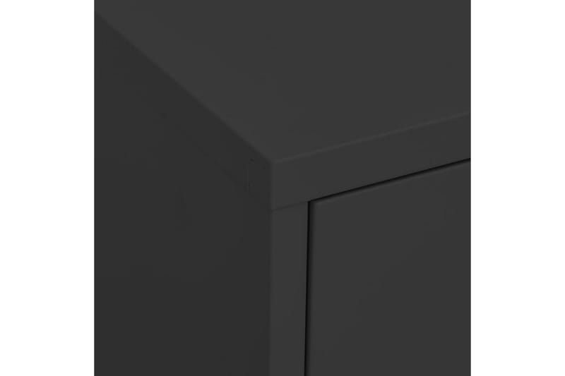 Oppbevaringsskap antrasitt 80x35x101,5 cm stål - Antrasittgrå - Oppbevaring - Skap - Oppbevaringsskap - Omkledningsskap