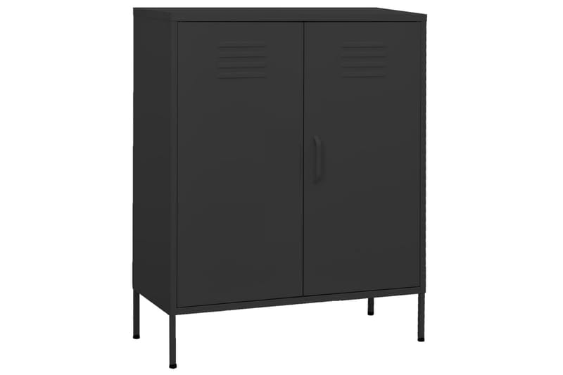 Oppbevaringsskap antrasitt 80x35x101,5 cm stål - Antrasittgrå - Oppbevaring - Skap - Oppbevaringsskap - Omkledningsskap