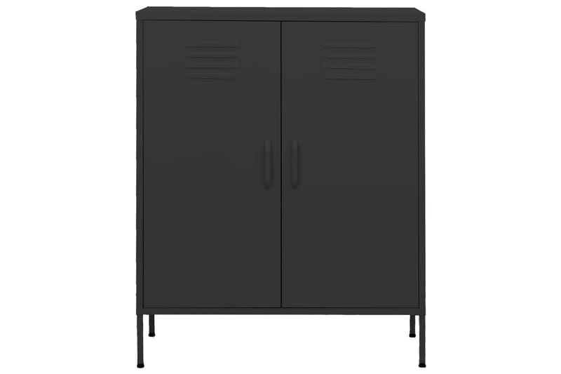 Oppbevaringsskap antrasitt 80x35x101,5 cm stål - Antrasittgrå - Oppbevaring - Skap - Oppbevaringsskap - Omkledningsskap