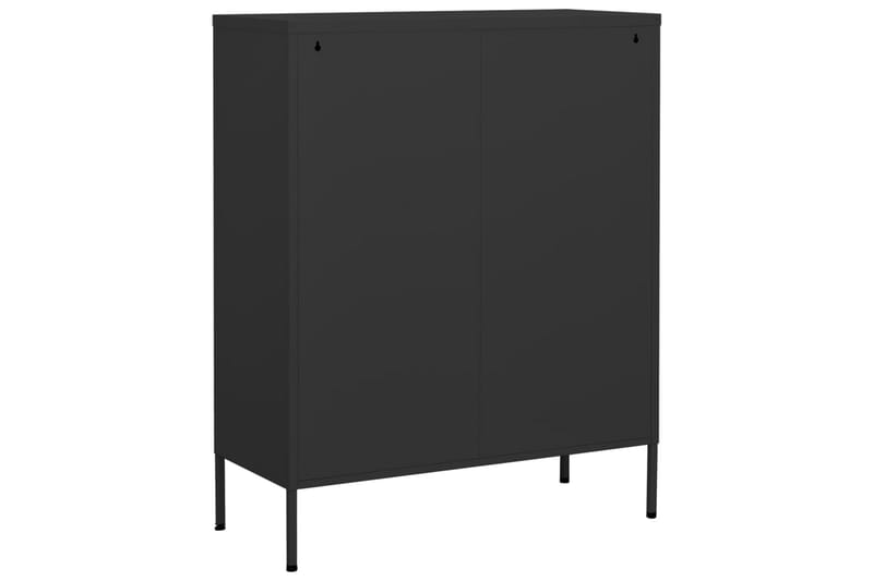 Oppbevaringsskap antrasitt 80x35x101,5 cm stål - Antrasittgrå - Oppbevaring - Skap - Oppbevaringsskap - Omkledningsskap