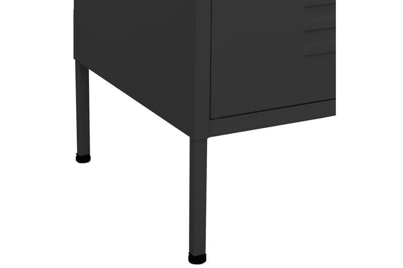 Oppbevaringsskap antrasitt 80x35x101,5 cm stål - Antrasittgrå - Oppbevaring - Skap - Oppbevaringsskap - Omkledningsskap