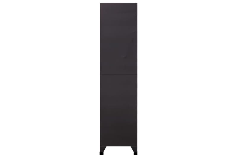 Oppbevaringsskap antrasitt 90x45x180 cm stål - Antrasittgrå - Oppbevaring - Skap - Oppbevaringsskap - Omkledningsskap
