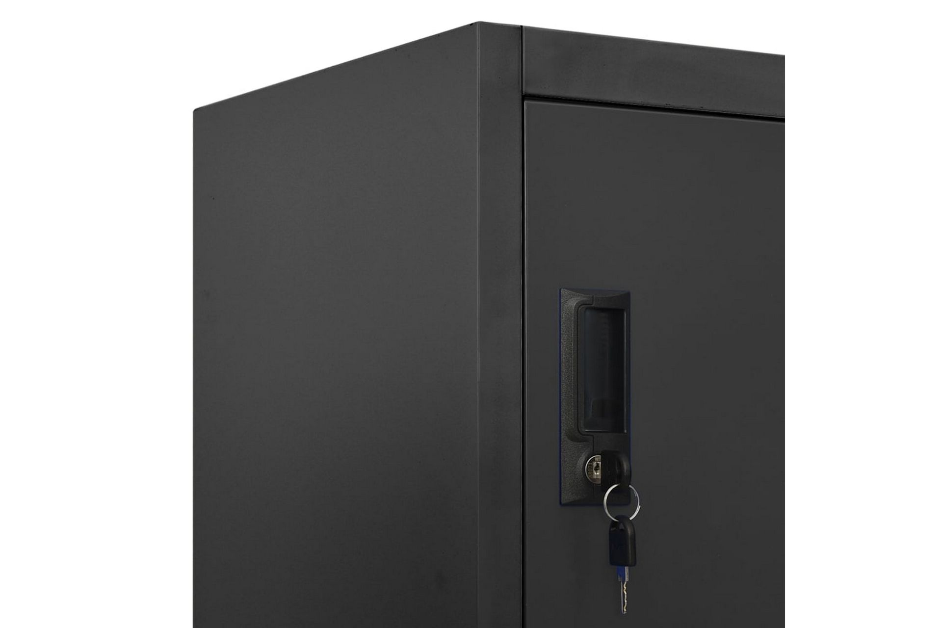 Oppbevaringsskap antrasitt 90x45x180 cm stål - Antrasittgrå - Oppbevaring - Skap - Oppbevaringsskap - Omkledningsskap