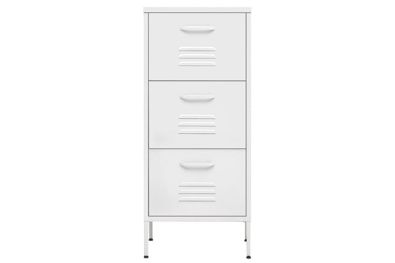 Oppbevaringsskap hvit 42,5x35x101,5 cm stål - Hvit - Oppbevaring - Skap - Oppbevaringsskap - Omkledningsskap