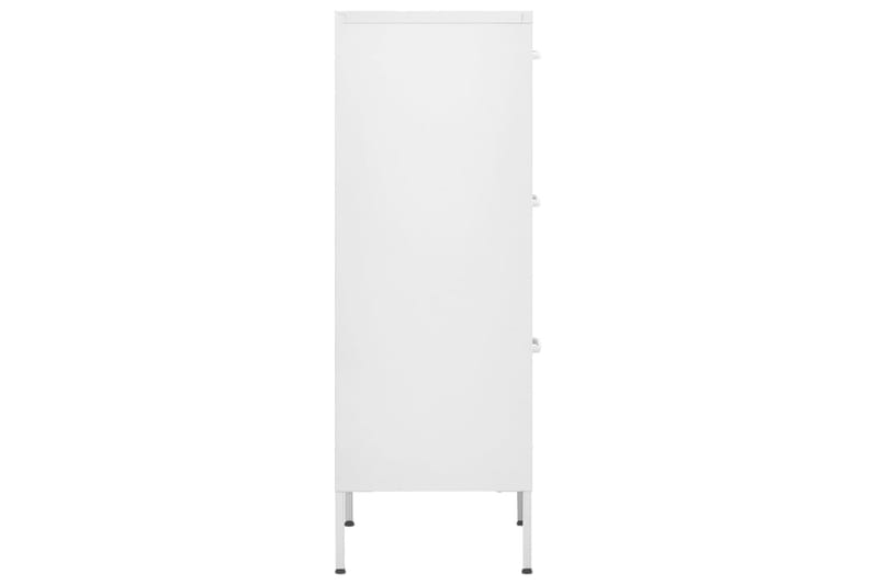 Oppbevaringsskap hvit 42,5x35x101,5 cm stål - Hvit - Oppbevaring - Skap - Oppbevaringsskap - Omkledningsskap