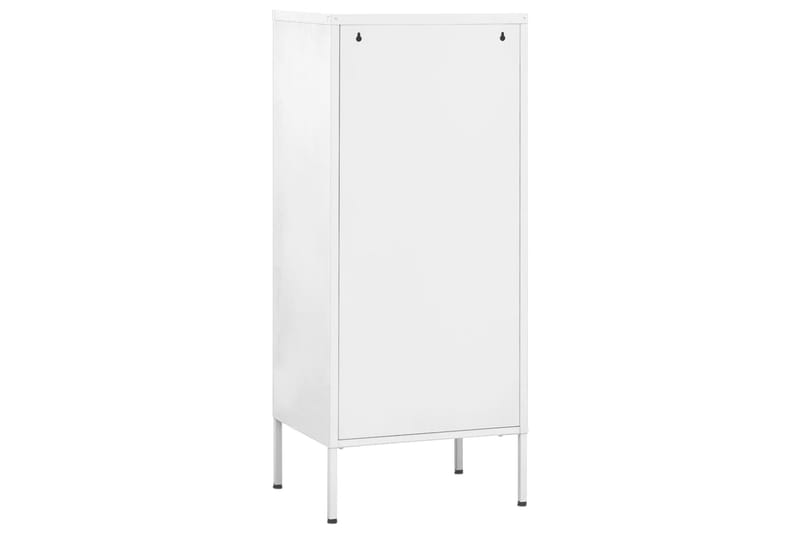 Oppbevaringsskap hvit 42,5x35x101,5 cm stål - Hvit - Oppbevaring - Skap - Oppbevaringsskap - Omkledningsskap