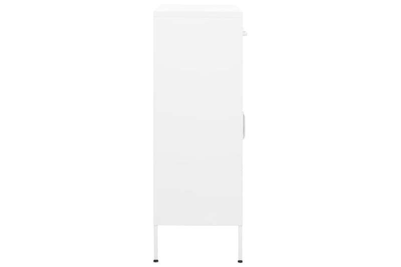 Oppbevaringsskap hvit 80x35x101,5 cm stål - Hvit - Oppbevaring - Skap - Oppbevaringsskap - Omkledningsskap