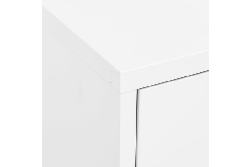Oppbevaringsskap hvit 80x35x101,5 cm stål - Hvit - Oppbevaring - Skap - Oppbevaringsskap - Omkledningsskap