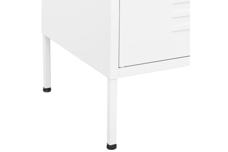 Oppbevaringsskap hvit 80x35x101,5 cm stål - Hvit - Oppbevaring - Skap - Oppbevaringsskap - Omkledningsskap