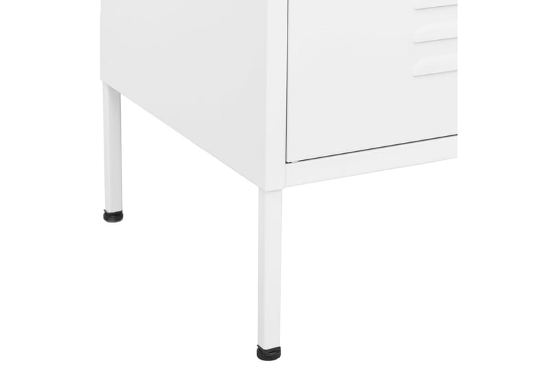 Oppbevaringsskap hvit 80x35x101,5 cm stål - Hvit - Oppbevaring - Skap - Oppbevaringsskap - Omkledningsskap